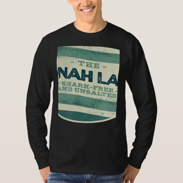Yonah Lake Shark Free and Unsalted Camping Georgia T-Shirt (Vorderseite)