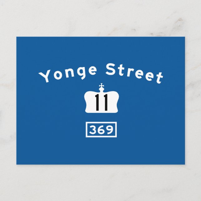 Yonge St 11 Postkarte (Vorderseite)