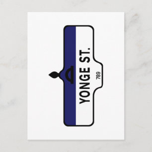 Yonge Street, Toronto Street Sign Postkarte