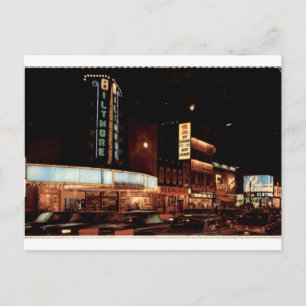 Yonge Street Toronto Vintage Neon Nachtansicht Postkarte