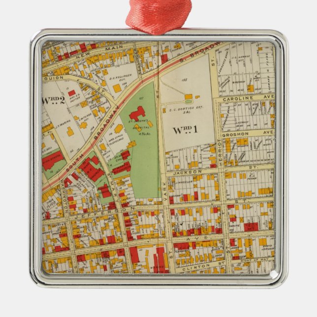 Yonker New York Ornament Aus Metall (Vorne)