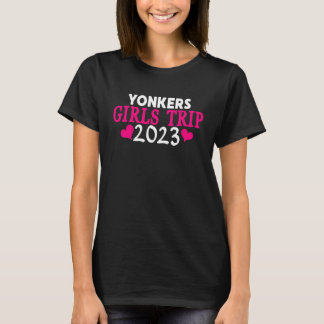 Yonkers Mädchen Reise 2023 Frauen Junggesellinnen  T-Shirt