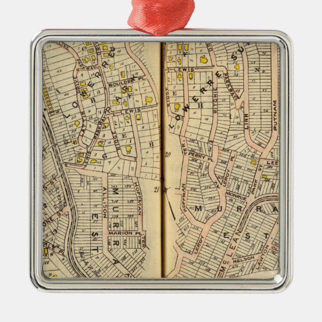 Yonkers, New York 10 Silbernes Ornament (Vorne)