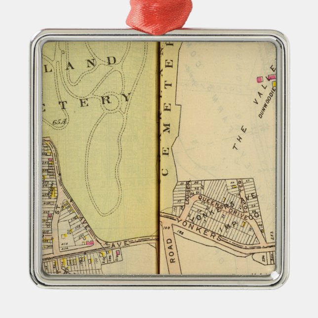 Yonkers, New York 20 Silbernes Ornament (Vorne)