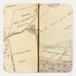 Yonkers, New York 2 Quadratischer Aufkleber