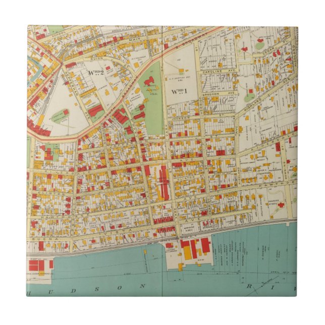 Yonkers New York Fliese (Vorderseite)