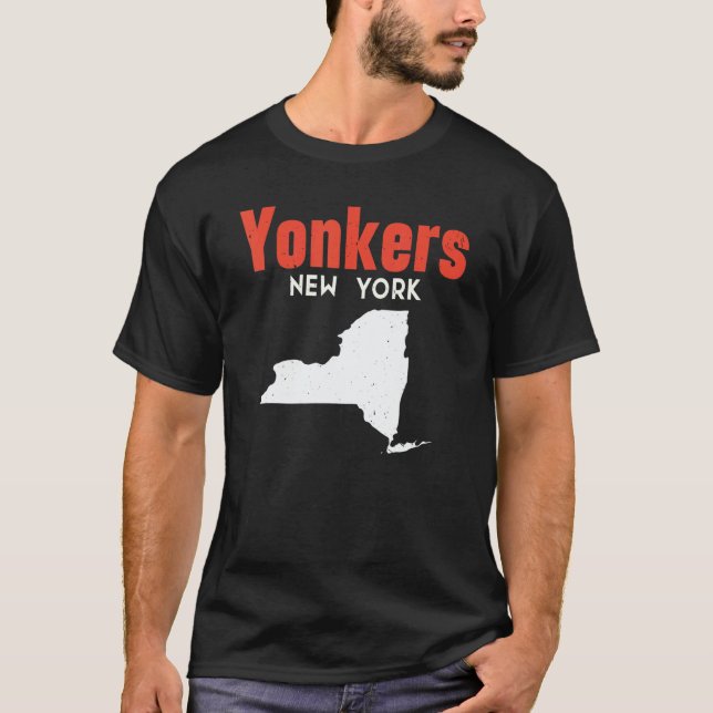 Yonkers New York Usa State America Travel New York T-Shirt (Vorderseite)