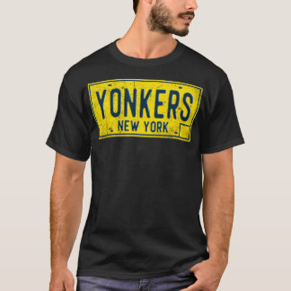 Yonkers NY Old New York License Plate erschüttert  T-Shirt