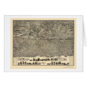 Yonkers, NY panoramische Karte - 1899