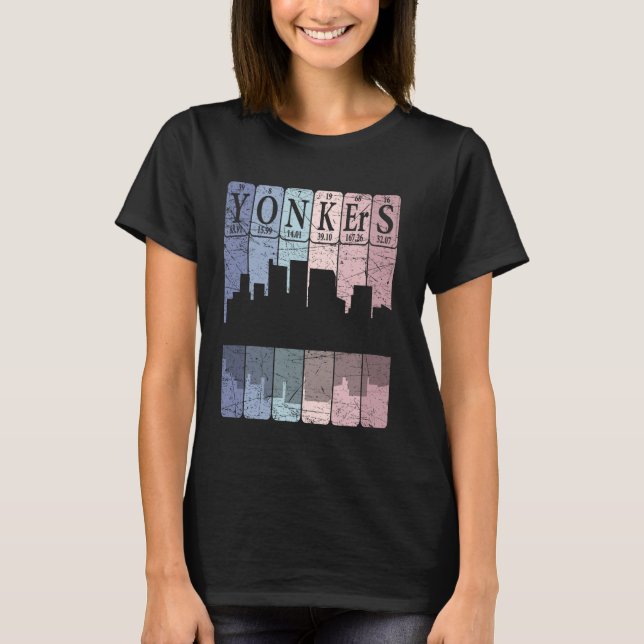 Yonkers Periodensystem Elemente Yonkers New York R T-Shirt (Vorderseite)