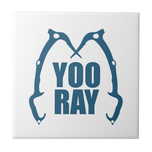 Yoo Ray (Ouray) Eisklettern Fliese (Vorderseite)