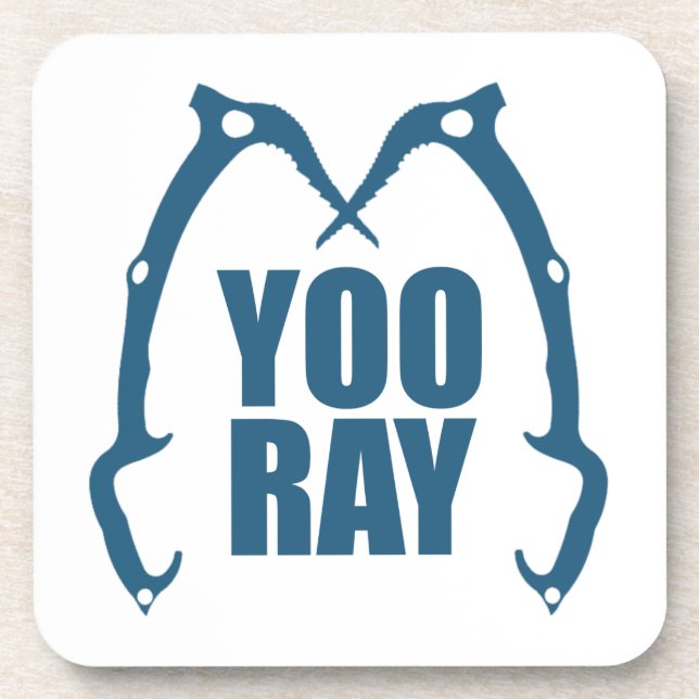 Yoo Ray (Ouray) Eisklettern Getränkeuntersetzer (Vorderseite)