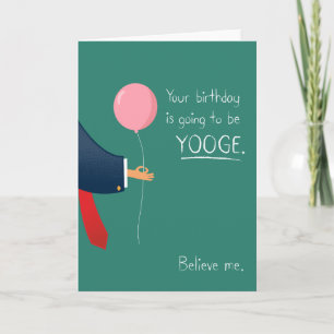 YOOGE Geburtstagskarte! Karte