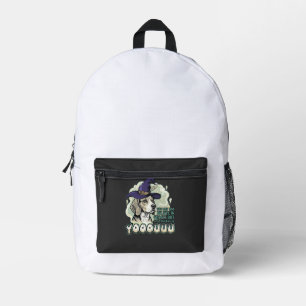 Yooouuu Geister Beagle Hund Lila Hexenhut Hallowee Bedruckter Rucksack