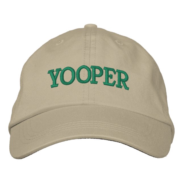 "Yooper" Baseball-Hut Bestickte Baseballkappe (Vorderseite)