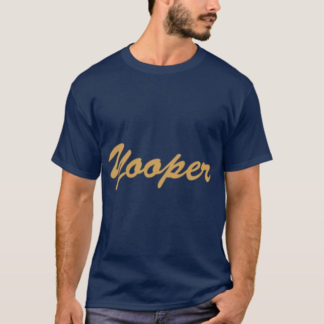 Yooper Michigan Native Oversized T-Shirt (Vorderseite)