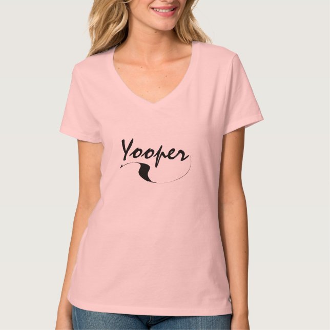 Yooper Spaß u. extravaganter Schriftart-Geschenk-T T-Shirt (Vorderseite)