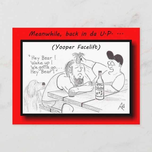 Yooper Verschönerungs-Postkarte Postkarte (Vorderseite)