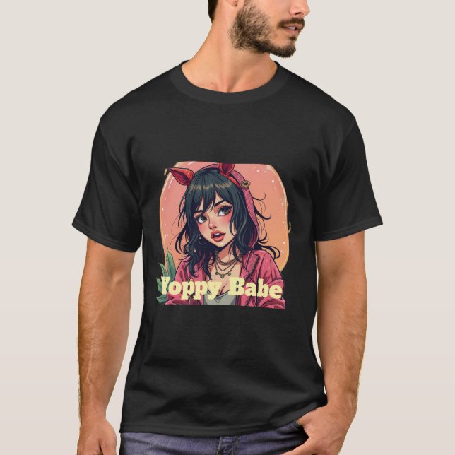 Yoppy Babe Design T-Shirt (Vorderseite)