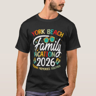 York Beach Familienurlaub 2026 passendes Tropische T-Shirt