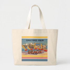York Beach Maine Greetings Jumbo Stoffbeutel