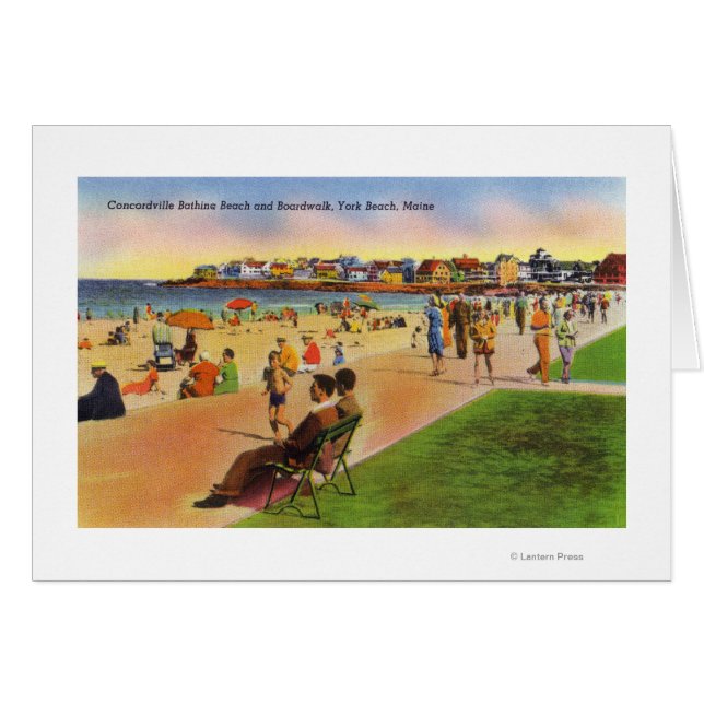 York Beach View of Concordville Beach & (Vorderseite (Horizontal))