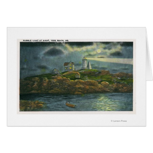 York Beach View of the Nubble Lighthouse at (Vorderseite (Horizontal))