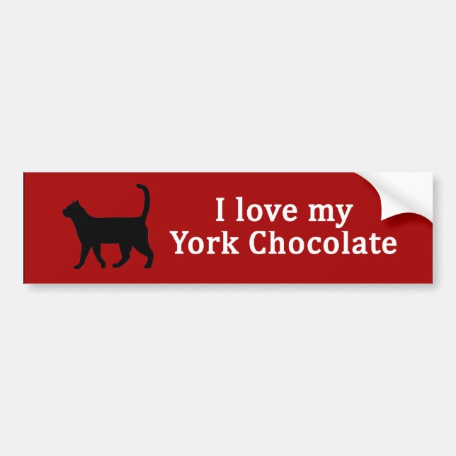 York Chocolate Liebe Autoaufkleber (Vorne)
