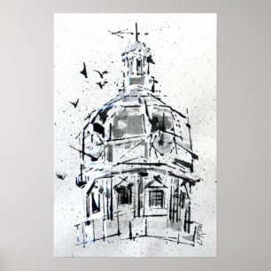 York County Courthouse Dome / Künstler Larry Lerew Poster