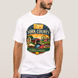 York County PA Pride Heritage Emblem bleibt gleich T-Shirt