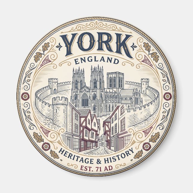 York, England Magnet (Vorne)
