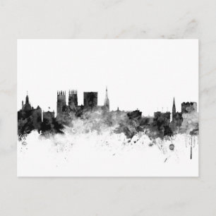 York England Skyline Postkarte