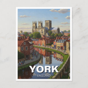 York England Travel Postkarte