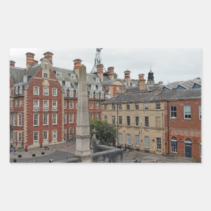 York Gebäude Rechteckiger Aufkleber