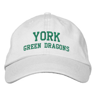 York Green Dragons Cotton Bestickte Baseballkappe