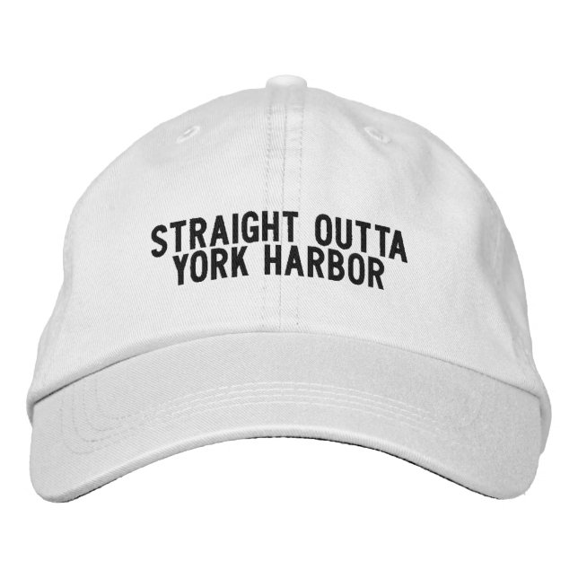 York Harbor Maine Mütze Bestickte Baseballkappe (Vorderseite)