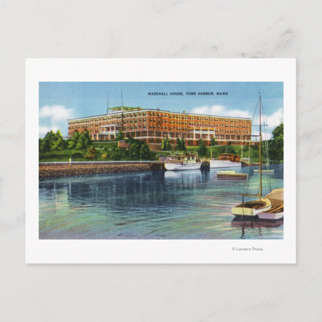 York Harbour View of the Marshall House Postkarte (Vorderseite)