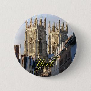York Minster England Button