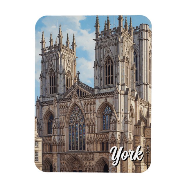 York Minster England Travel Magnet (Vertikal)