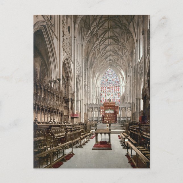 York Minster, England (um 1900) Postkarte (Vorderseite)