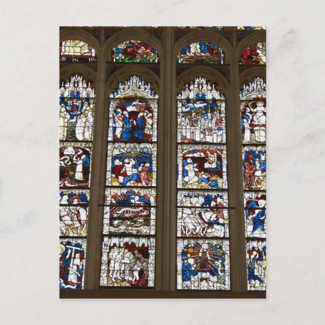 York Minster Great East Window. Postkarte (Vorderseite)