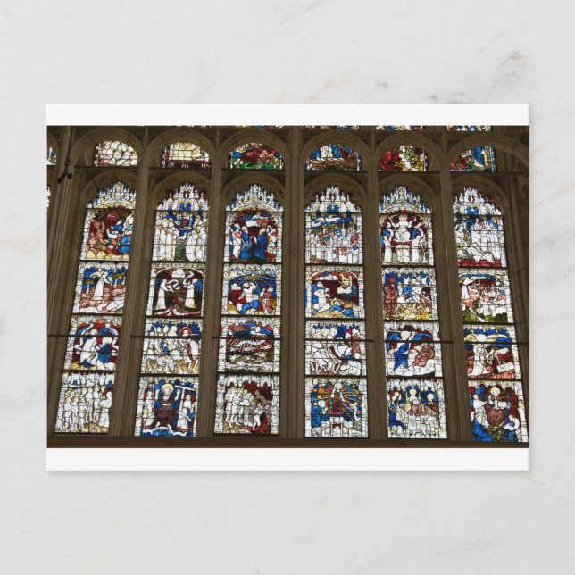 York Minster Great East Window. Postkarte (Vorderseite)