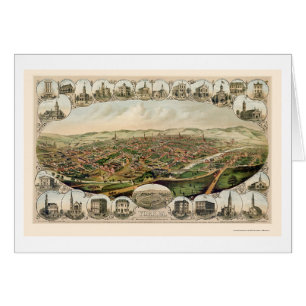York, panoramische Karte PAs - 1879