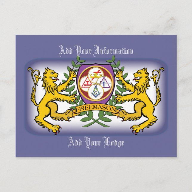 York Rite Lions Postkarte (Vorderseite)