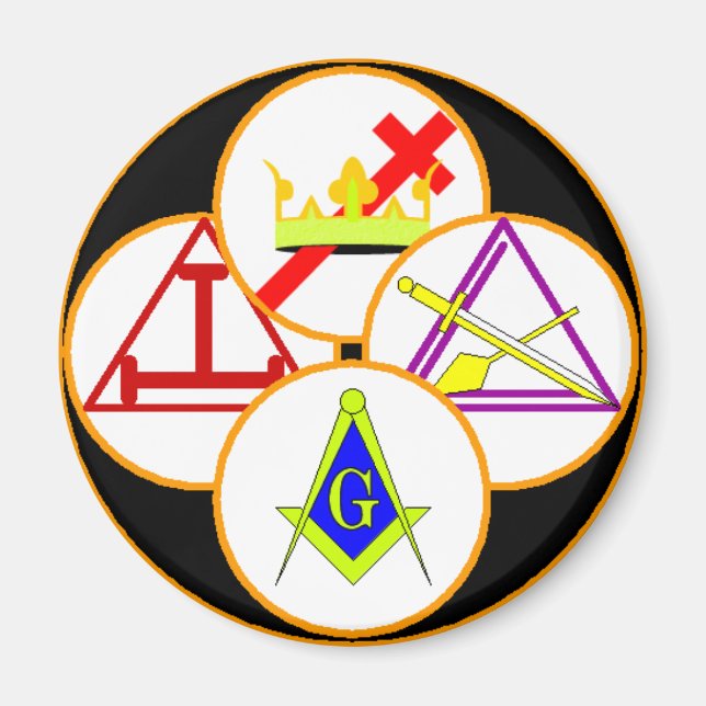 York Rite Mason Magnet (Vorne)