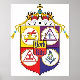 York Rite Shield Poster