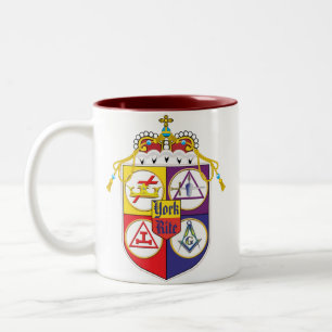 York-Ritus-Schild Zweifarbige Tasse