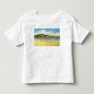 York-Strand-Ansicht Hotels und der Gewerkschaft Kleinkind T-shirt