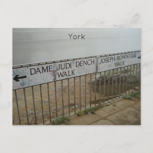 York Walks Postkarte