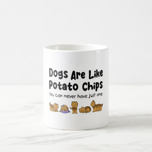 Yorki-Hunde sind wie Kartoffelchips, die man nie h Kaffeetasse